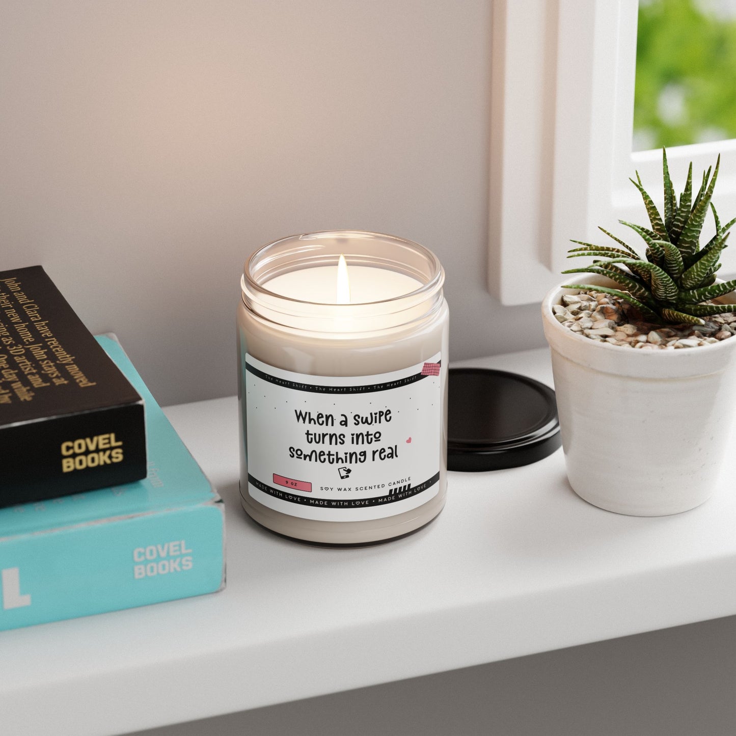 When a Swipe Turns Into Something Real - Scented Soy Candle - Funny Gift for Boyfriend or Girlfriend