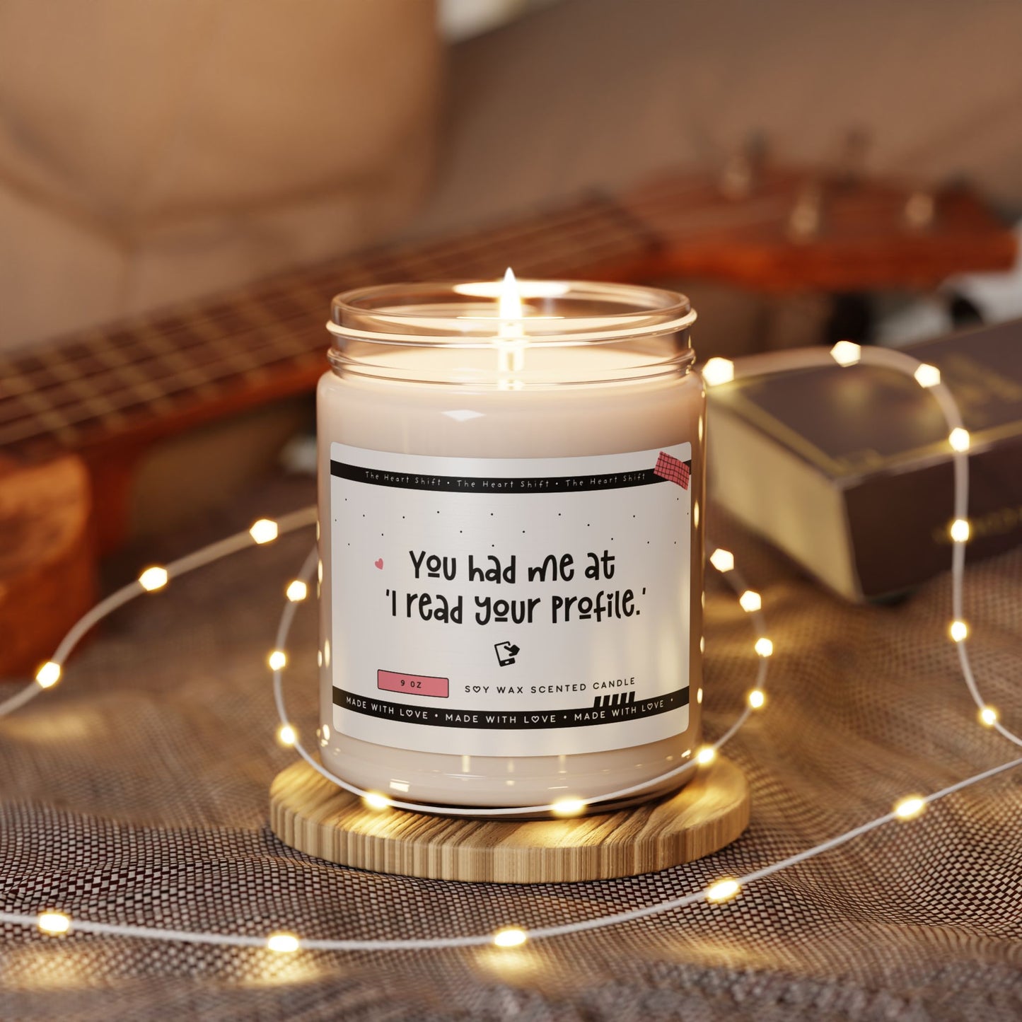 You had me at 'I read your profile' - Scented Soy Candle - Funny Gift for Boyfriend or Girlfriend